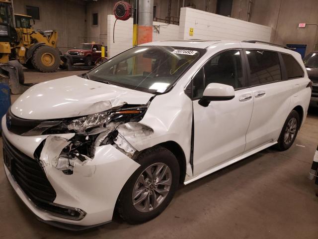 TOYOTA SIENNA XLE 2022 5tdyrkec7ns076875