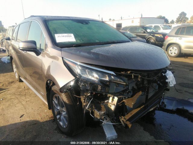 TOYOTA SIENNA 2021 5tdyrkec8ms058349