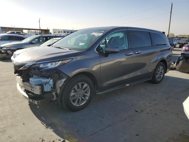 TOYOTA SIENNA XLE 2021 5tdyrkec9ms021536