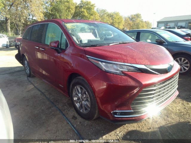 TOYOTA SIENNA 2021 5tdyrkec9ms046775