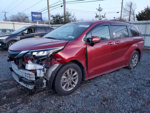 TOYOTA SIENNA XLE 2021 5tdyrkec9ms073295