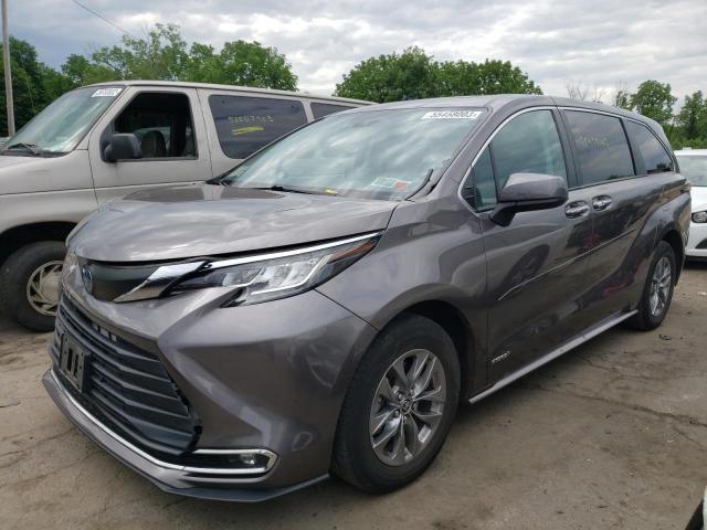 TOYOTA SIENNA XLE 2021 5tdyskfc1ms007861