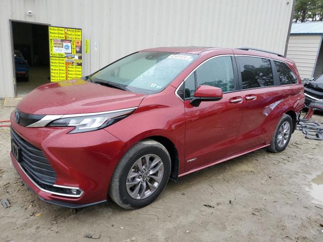 TOYOTA SIENNA XLE 2021 5tdyskfc1ms015975