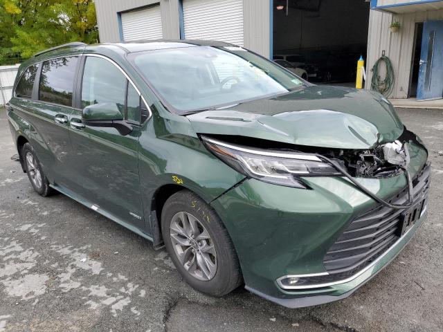 TOYOTA SIENNA XLE 2021 5tdyskfc1ms033411