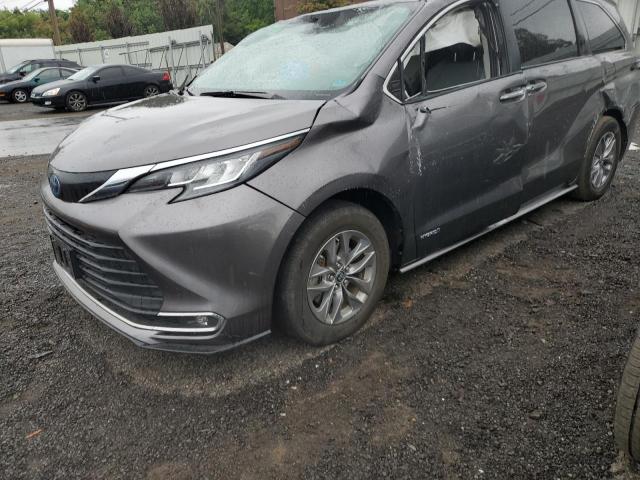 TOYOTA SIENNA XLE 2021 5tdyskfc3ms040148