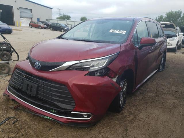 TOYOTA SIENNA XLE 2022 5tdyskfc4ns053587