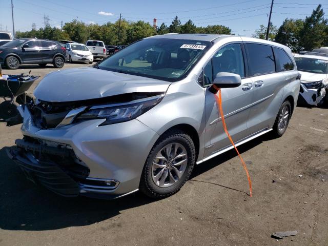 TOYOTA SIENNA XLE 2021 5tdyskfc5ms009306