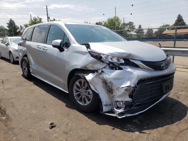 TOYOTA SIENNA XLE 2021 5tdyskfc6ms015924