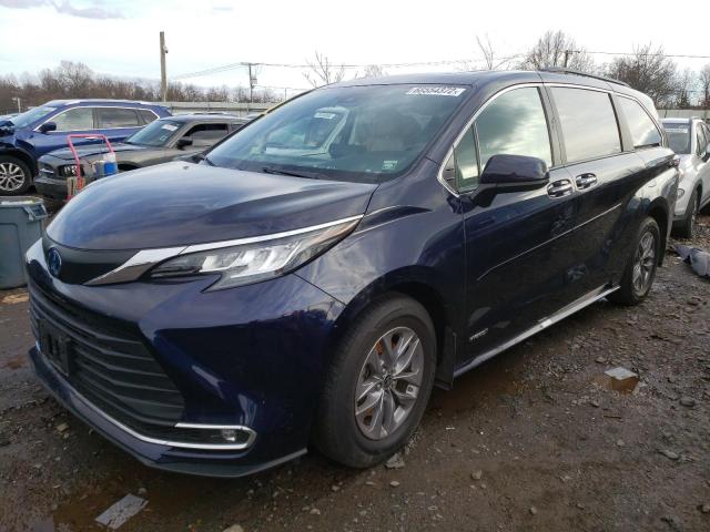 TOYOTA SIENNA XLE 2021 5tdyskfc6ms039821