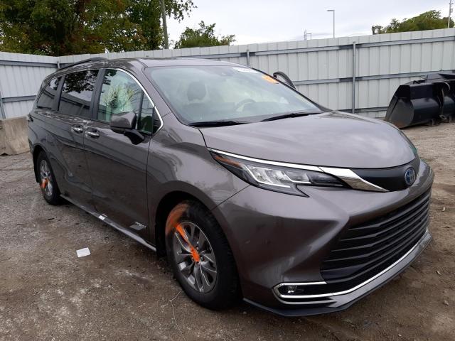 TOYOTA SIENNA XLE 2021 5tdyskfc7ms017343