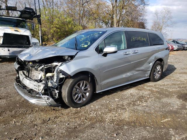 TOYOTA SIENNA XLE 2021 5tdyskfc9ms012158