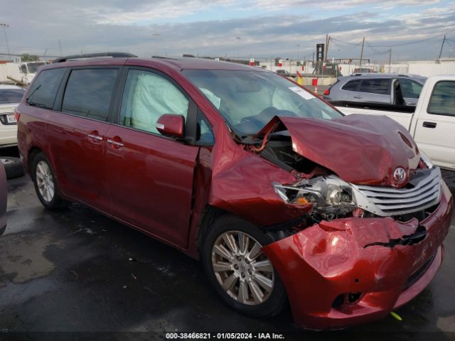 TOYOTA SIENNA 2017 5tdyz3dc9hs766932