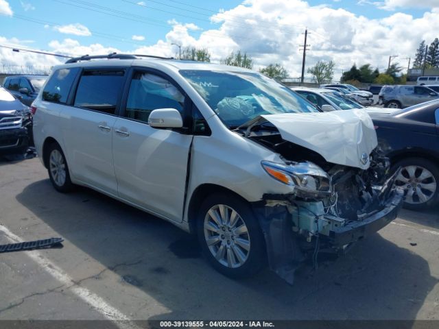 TOYOTA SIENNA 2017 5tdyz3dcxhs826328