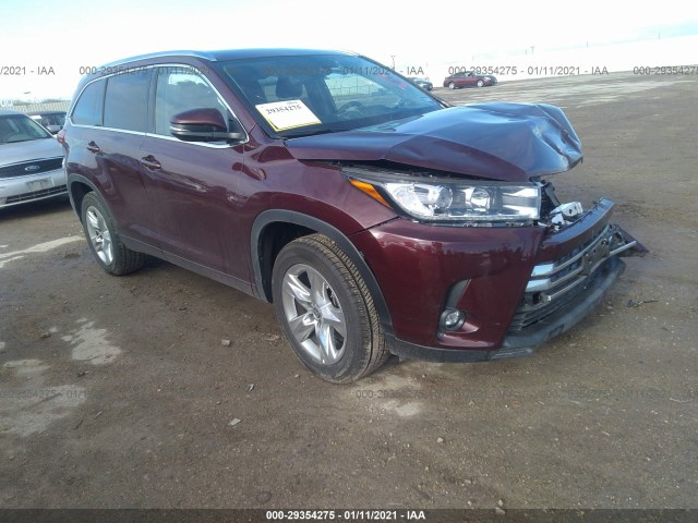 TOYOTA HIGHLANDER 2019 5tdyzrfh3ks367503