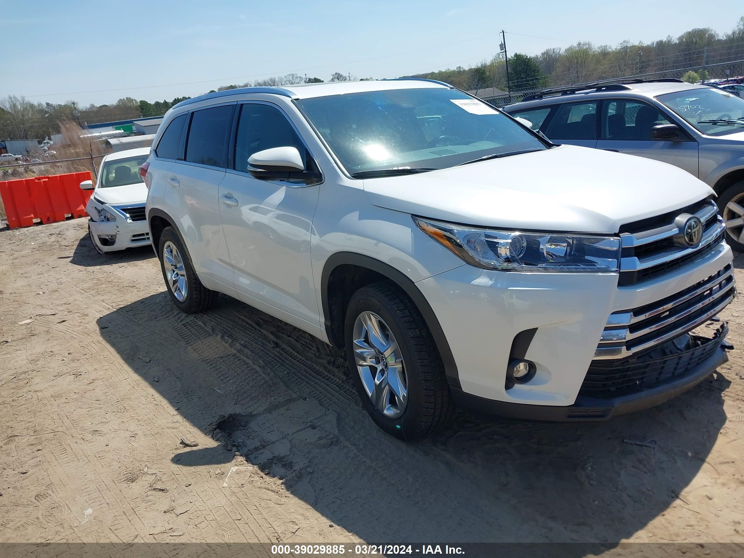 TOYOTA HIGHLANDER 2019 5tdyzrfhxks302387