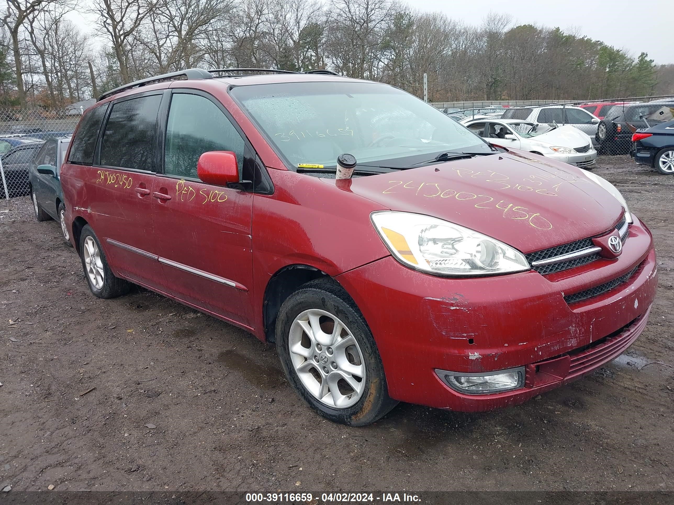 TOYOTA SIENNA 2005 5tdza22c05s317935