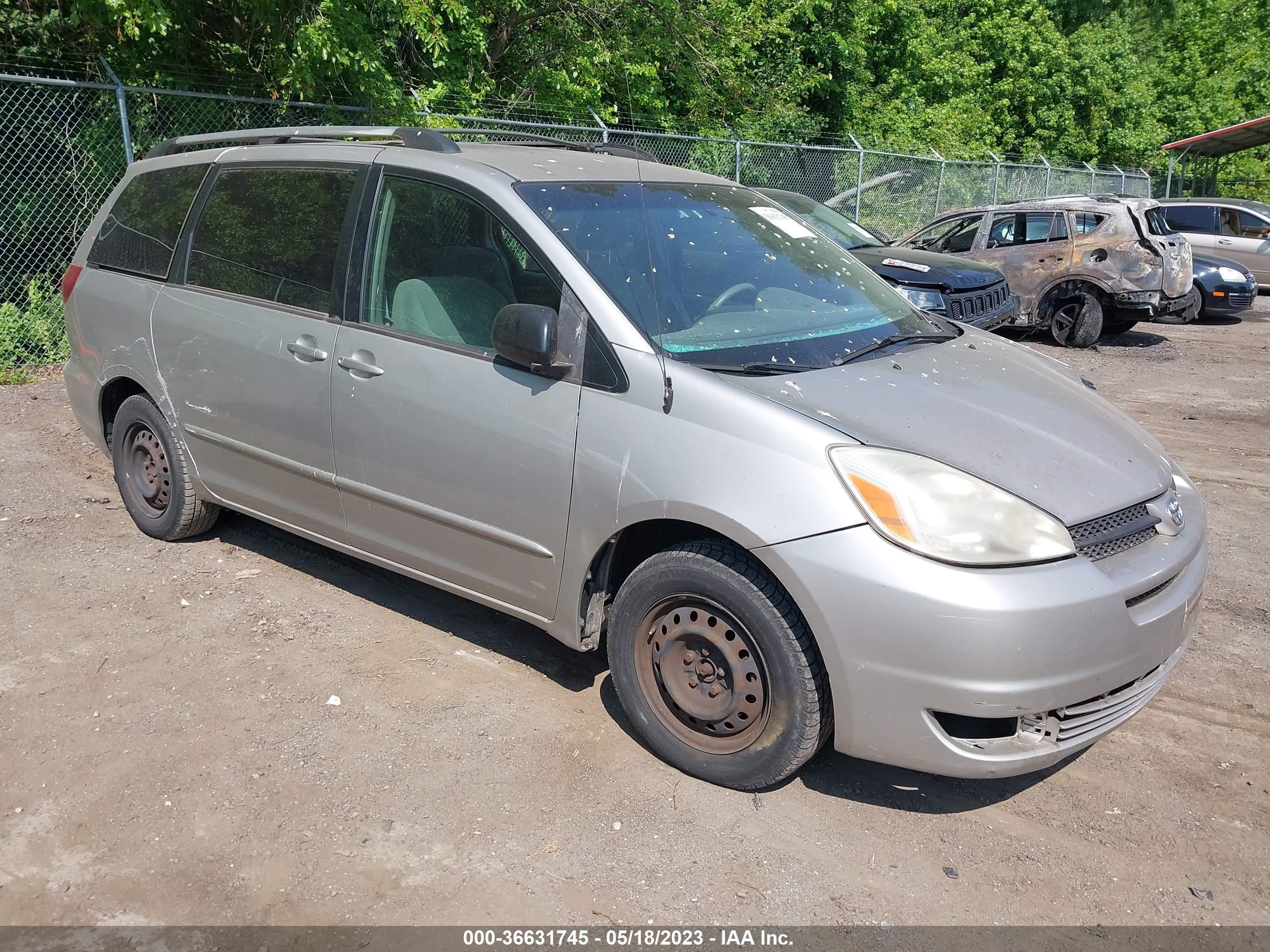 TOYOTA SIENNA 2005 5tdza23c05s385635