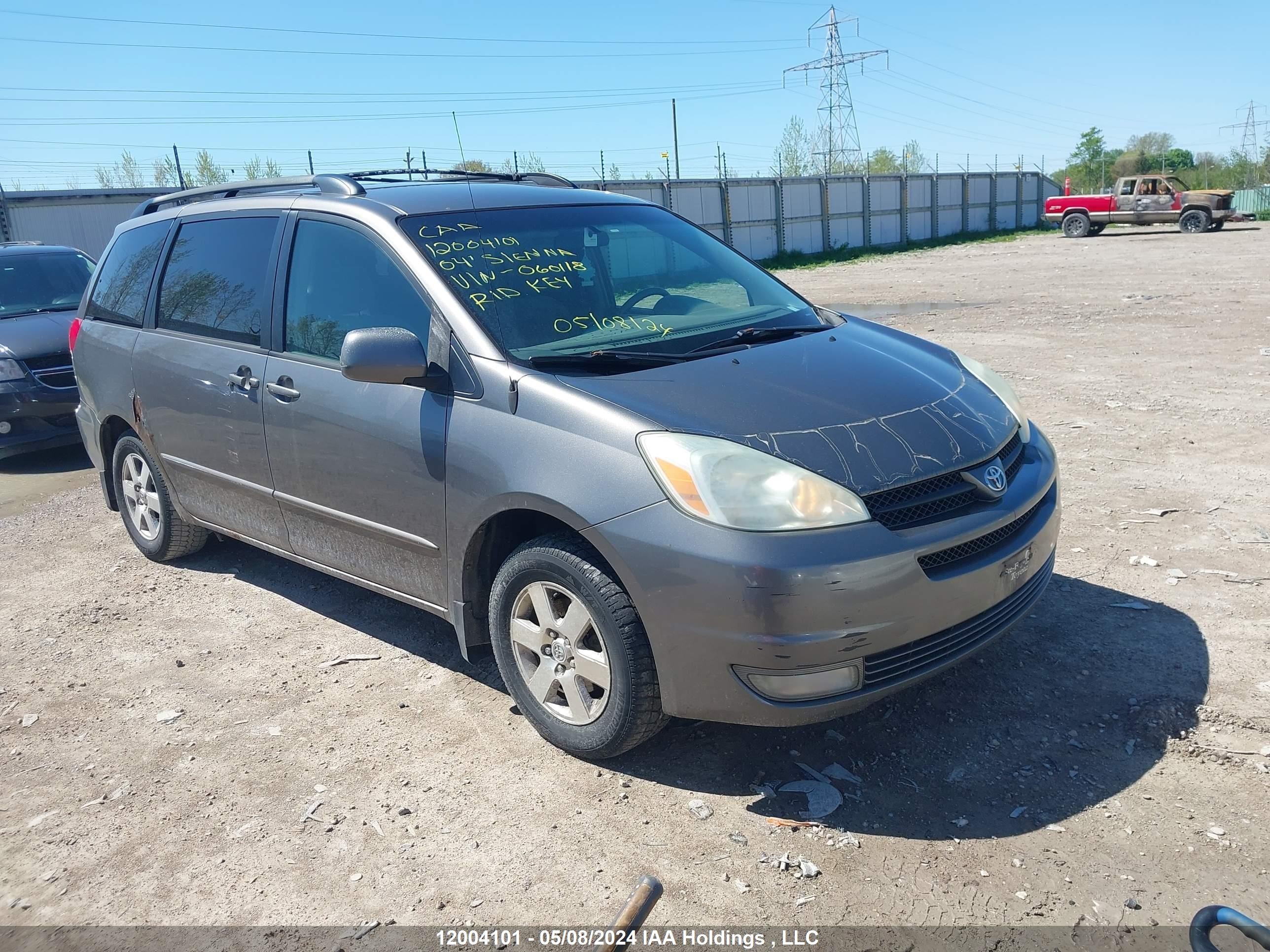 TOYOTA SIENNA 2004 5tdza23c14s060118