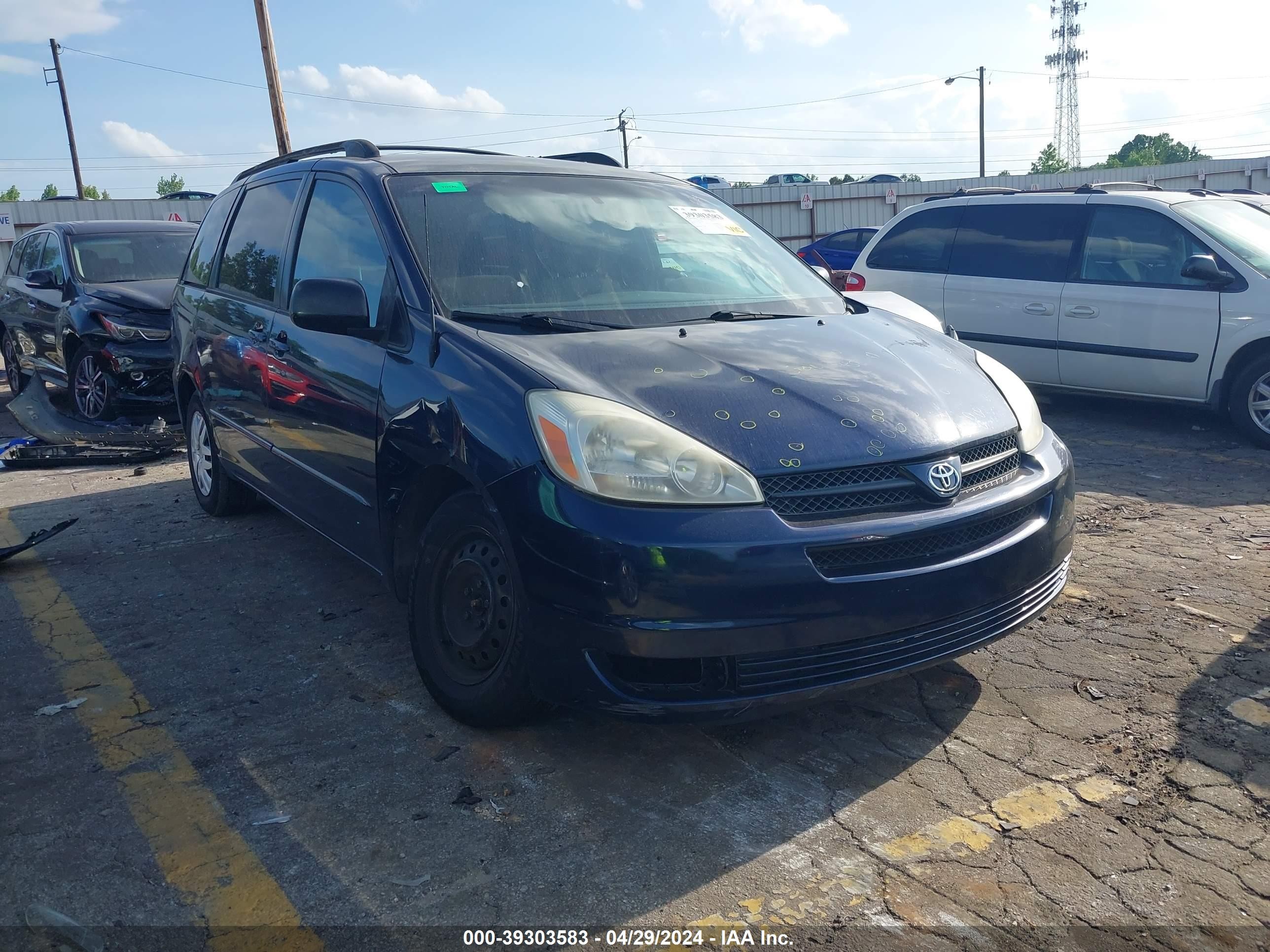 TOYOTA SIENNA 2005 5tdza23c15s318462