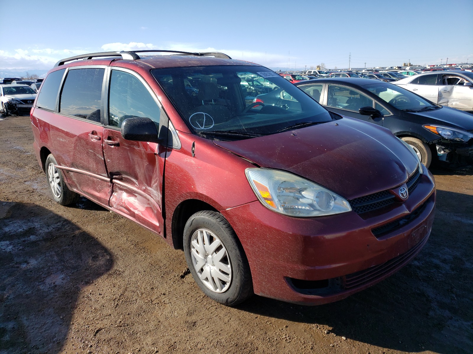 TOYOTA SIENNA CE 2004 5tdza23c24s087635