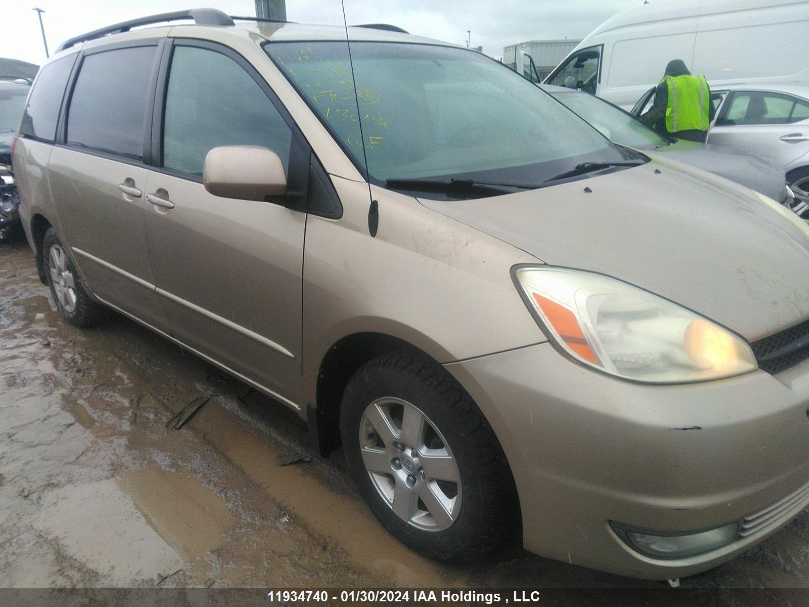 TOYOTA SIENNA 2004 5tdza23c24s126515