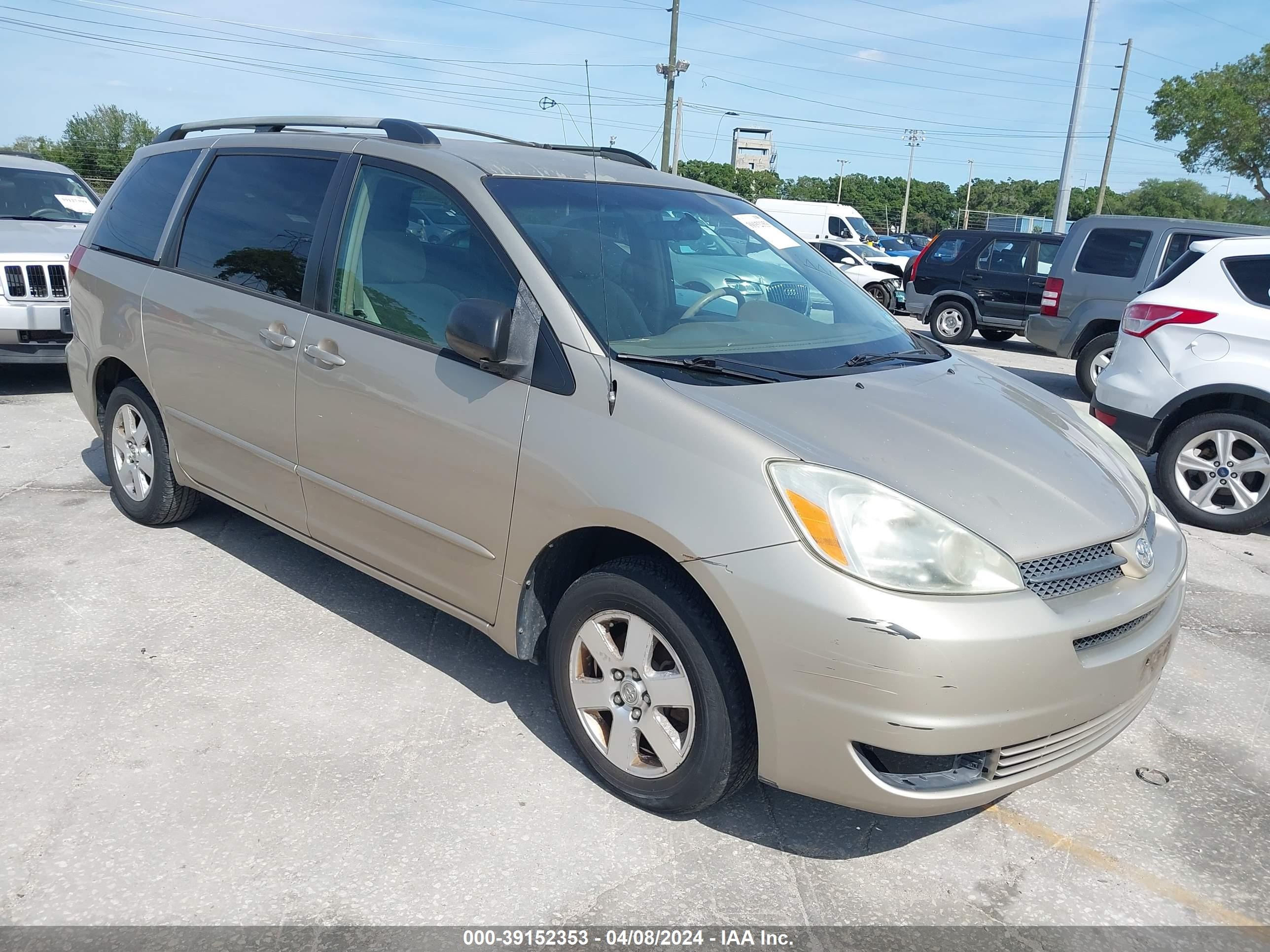 TOYOTA SIENNA 2004 5tdza23c24s203867