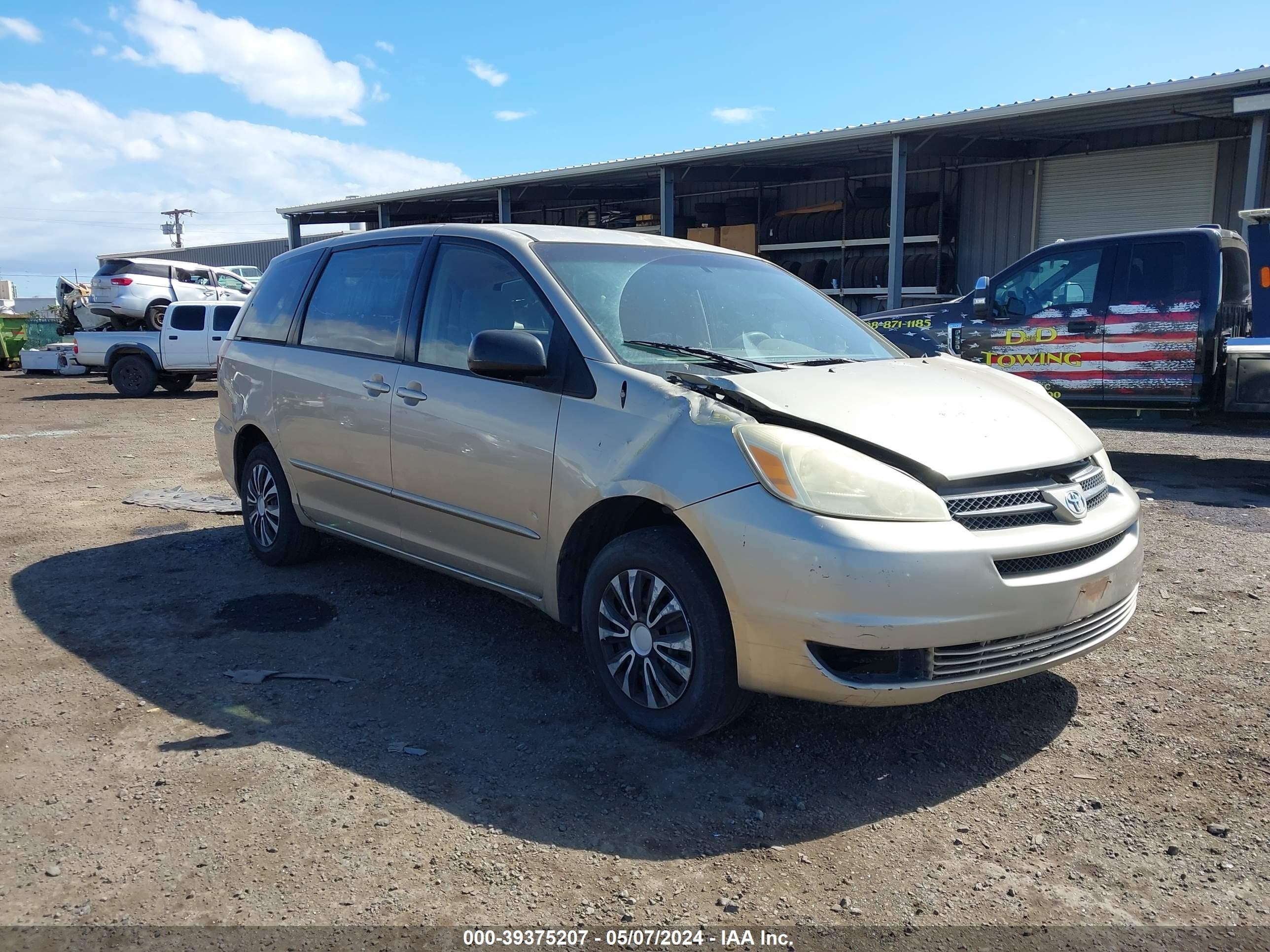 TOYOTA SIENNA 2005 5tdza23c25s267098