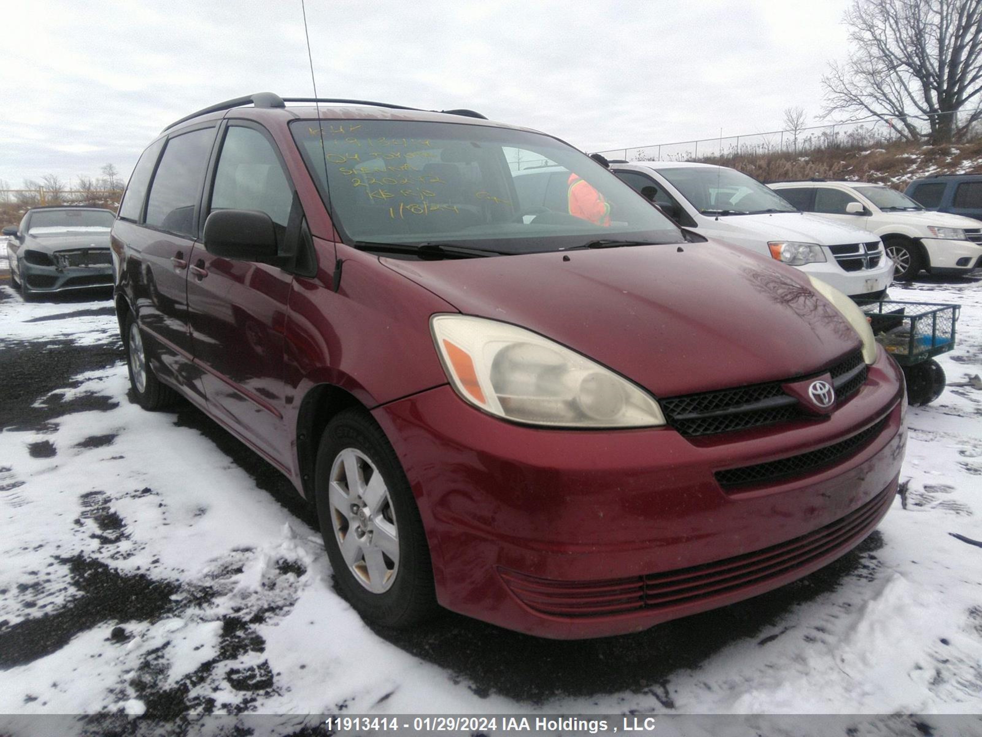 TOYOTA SIENNA 2004 5tdza23c34s220242