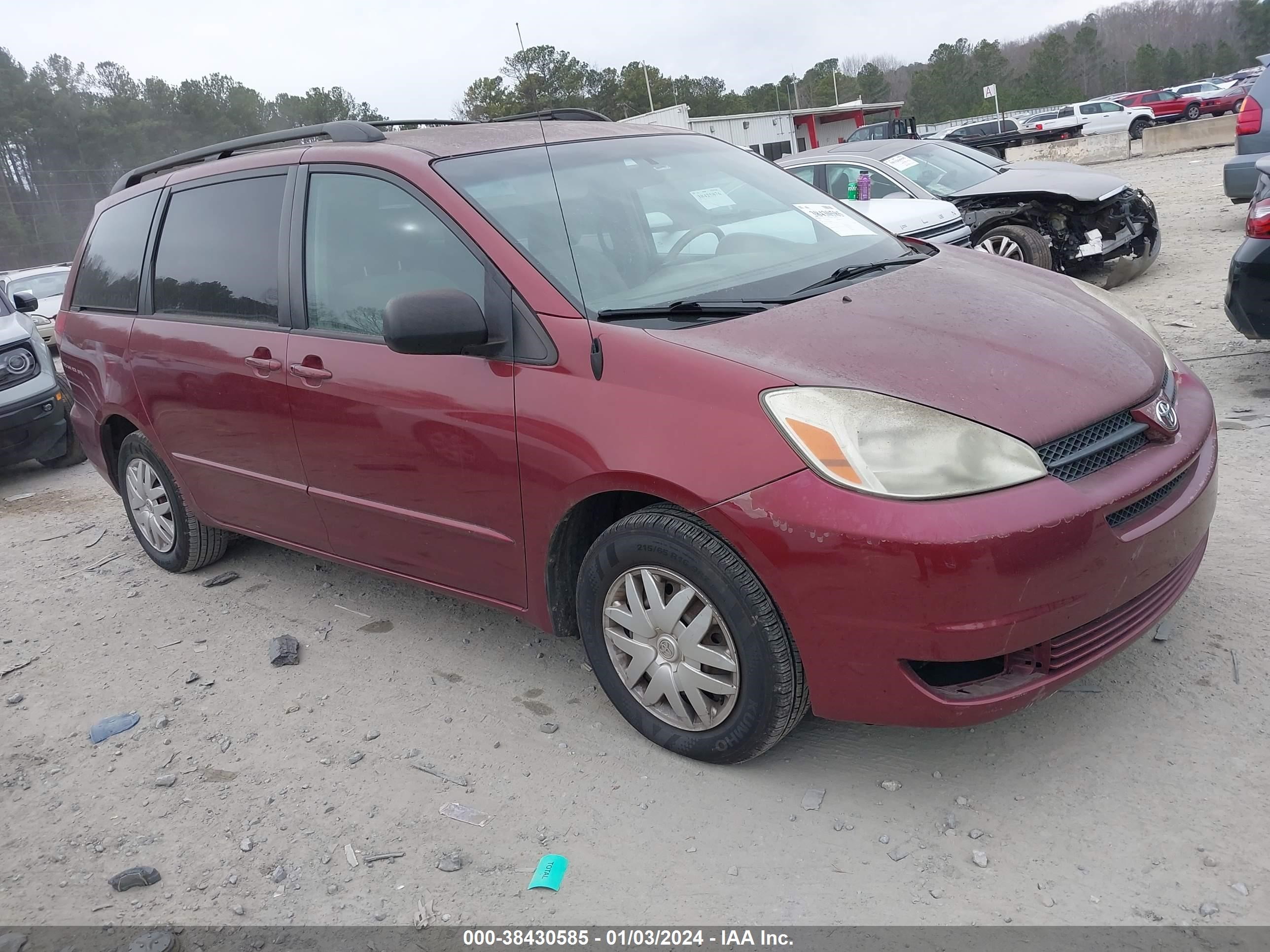 TOYOTA SIENNA 2005 5tdza23c35s289501