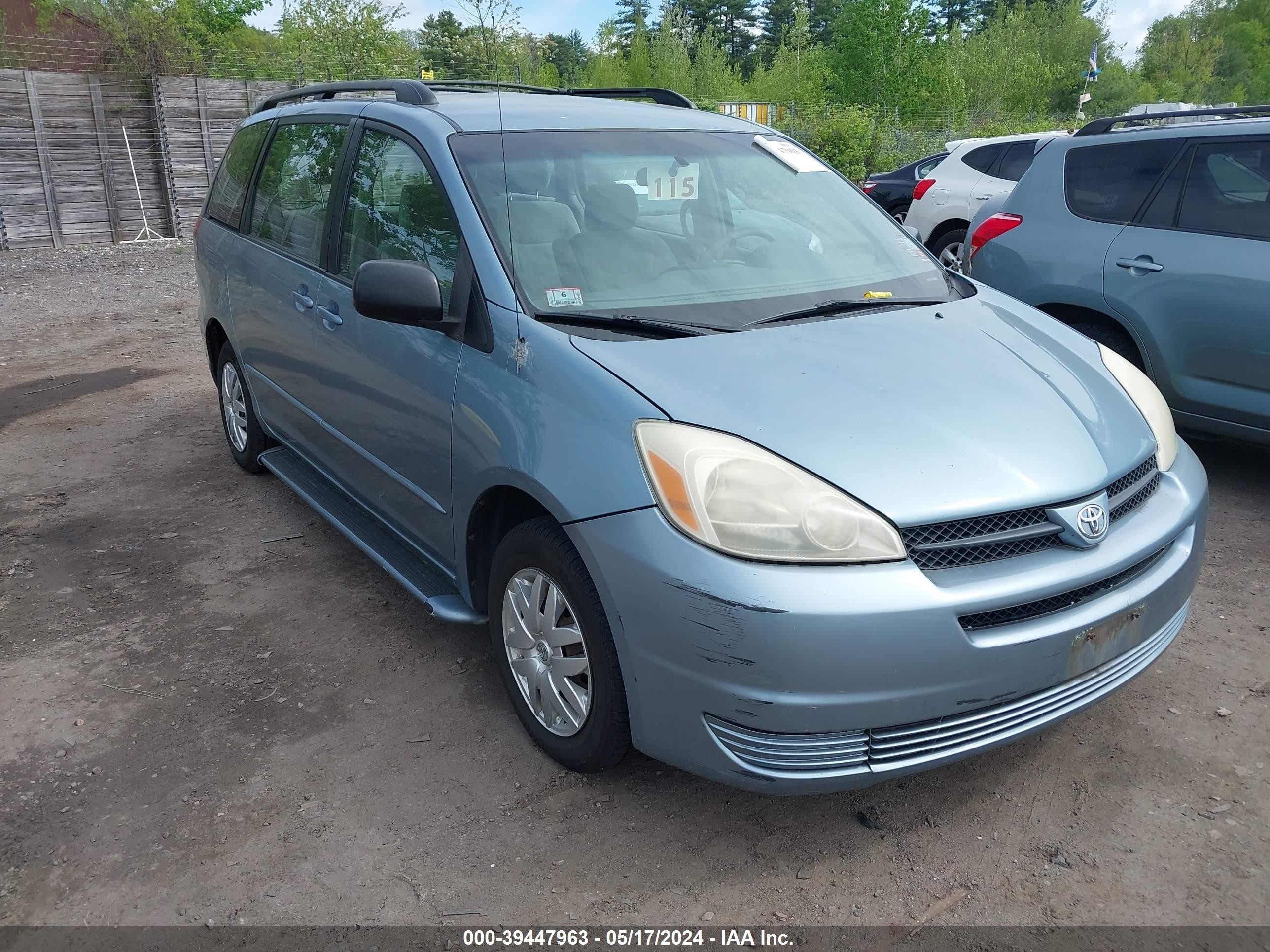 TOYOTA SIENNA 2005 5tdza23c35s330094