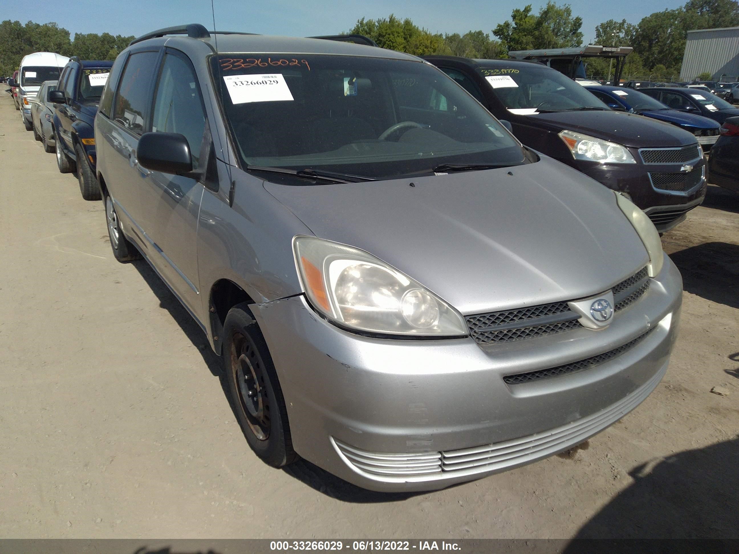 TOYOTA SIENNA 2005 5tdza23c35s369350