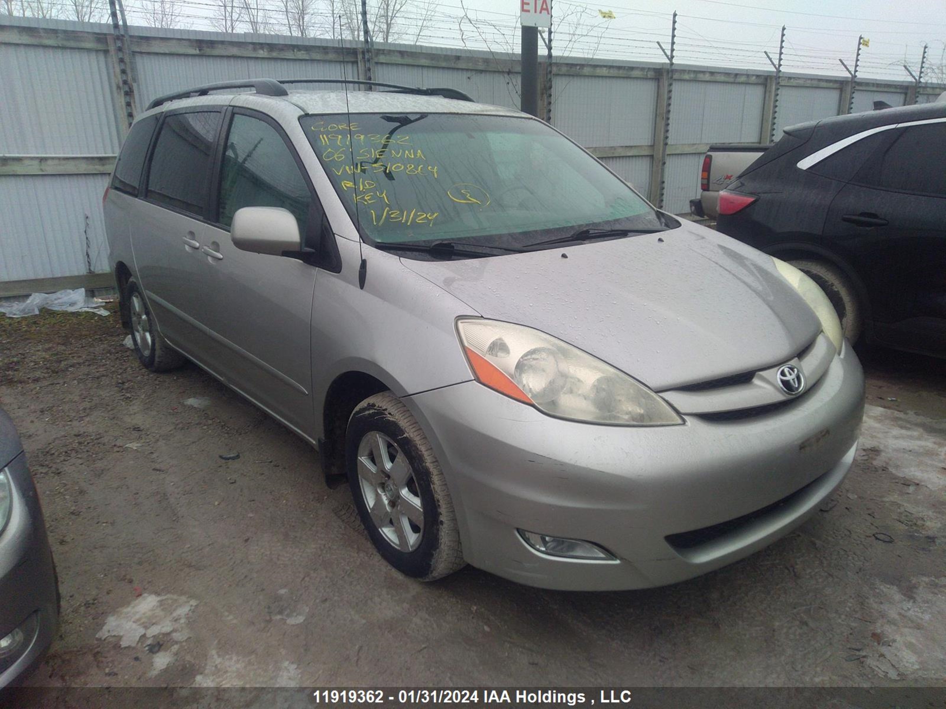 TOYOTA SIENNA 2006 5tdza23c46s510864