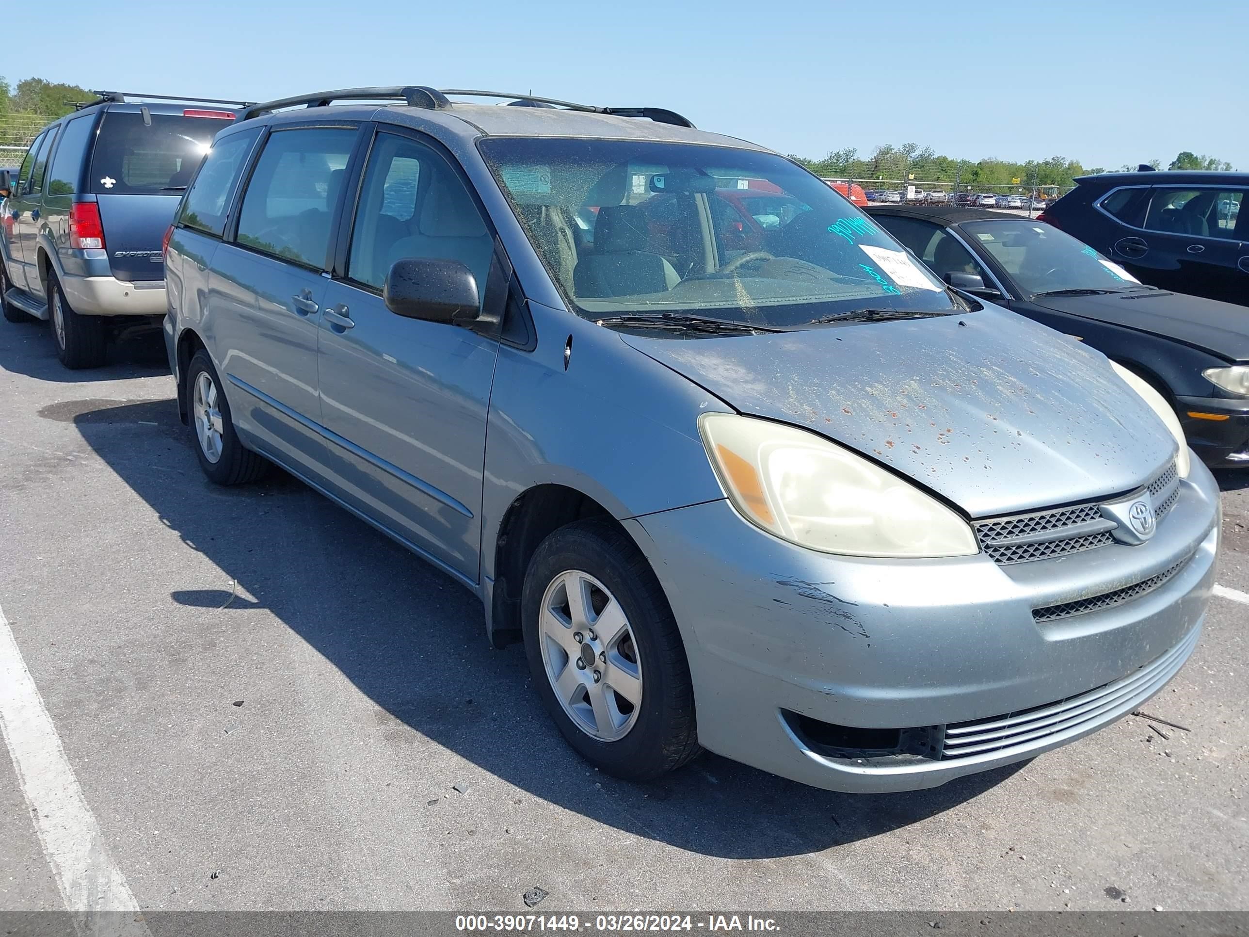 TOYOTA SIENNA 2004 5tdza23c54s029812