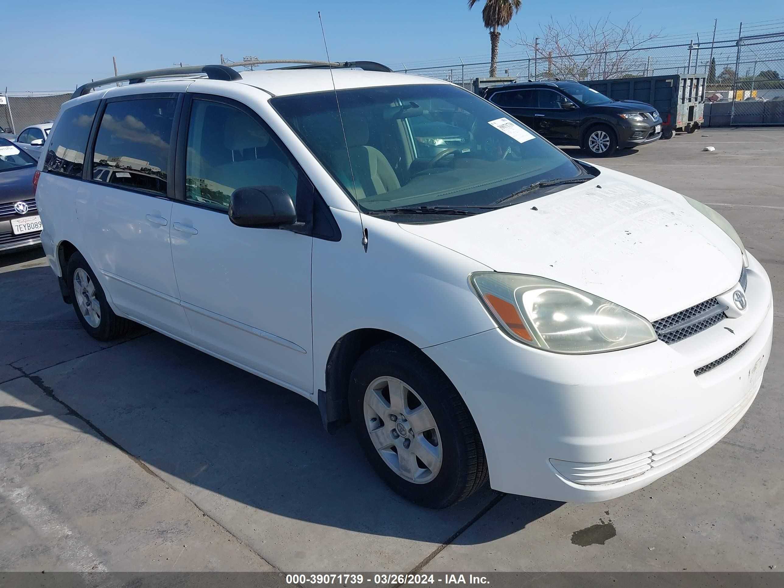 TOYOTA SIENNA 2004 5tdza23c54s038252