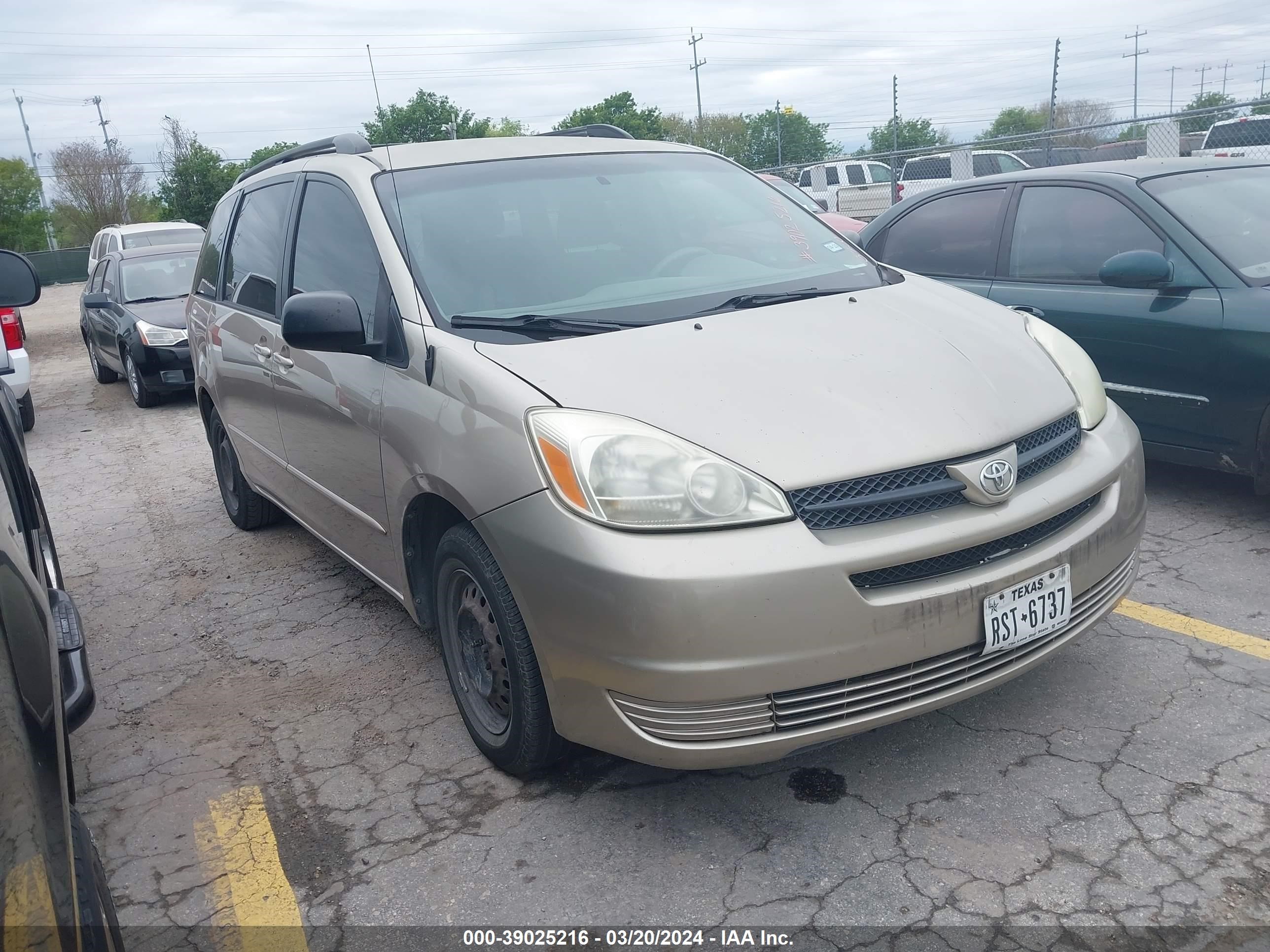 TOYOTA SIENNA 2004 5tdza23c54s046044