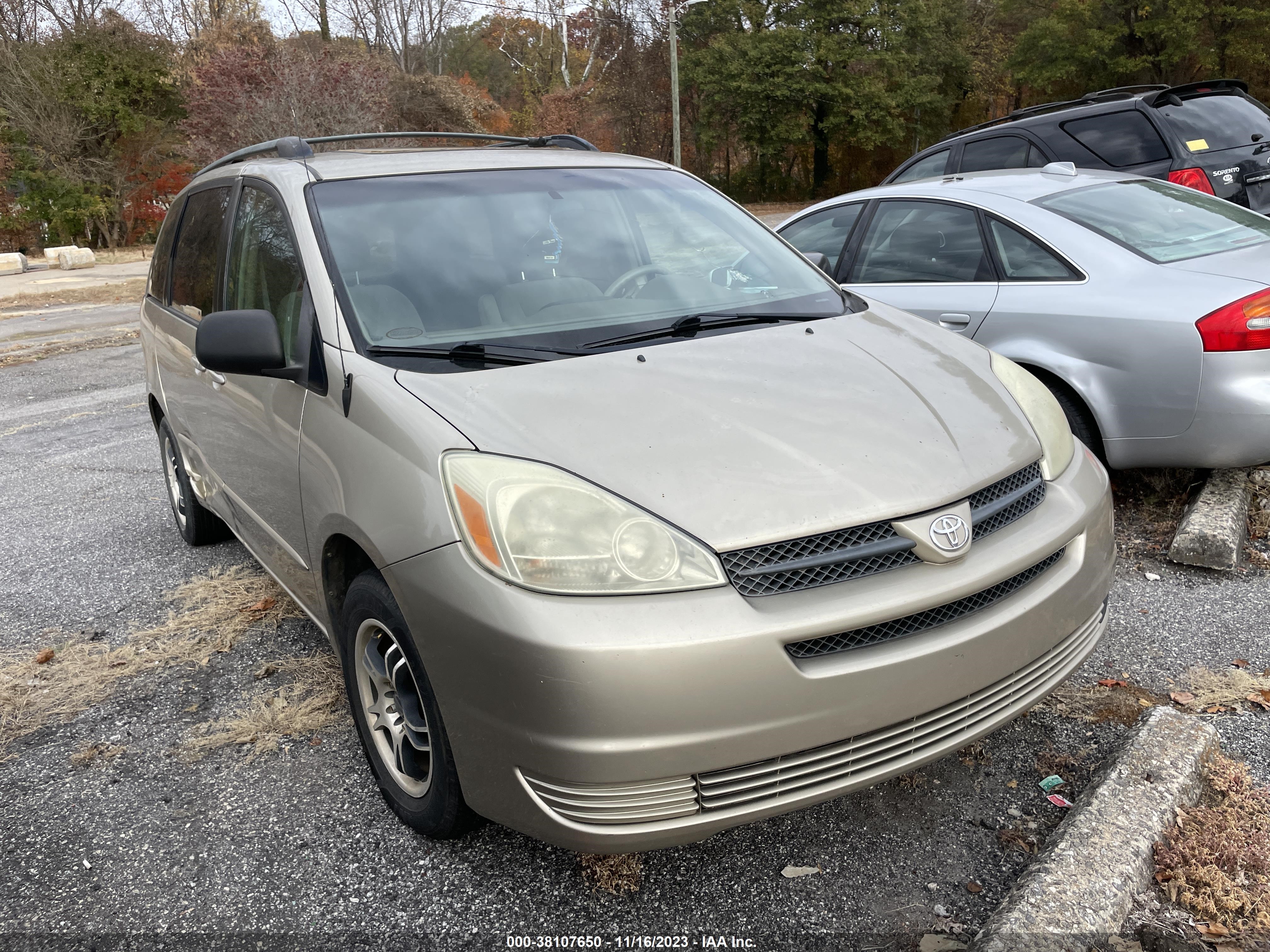 TOYOTA SIENNA 2004 5tdza23c54s143180