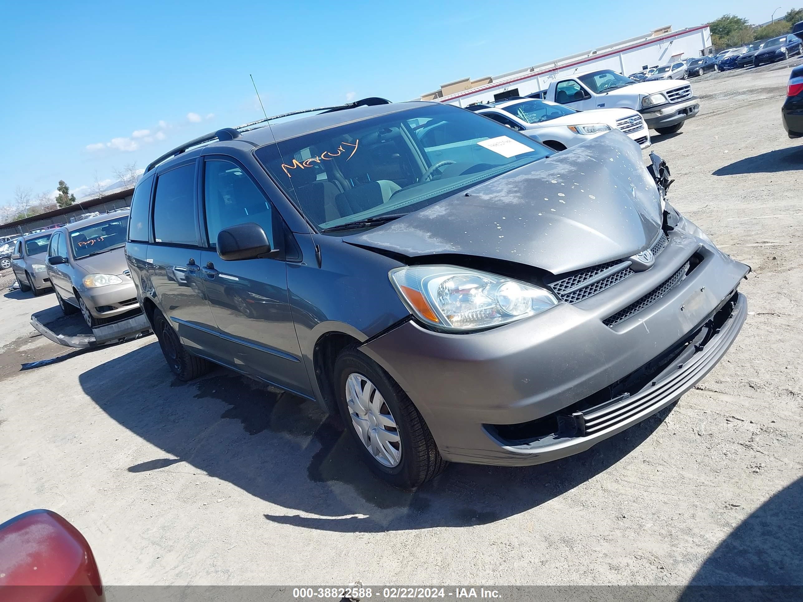 TOYOTA SIENNA 2004 5tdza23c54s204821