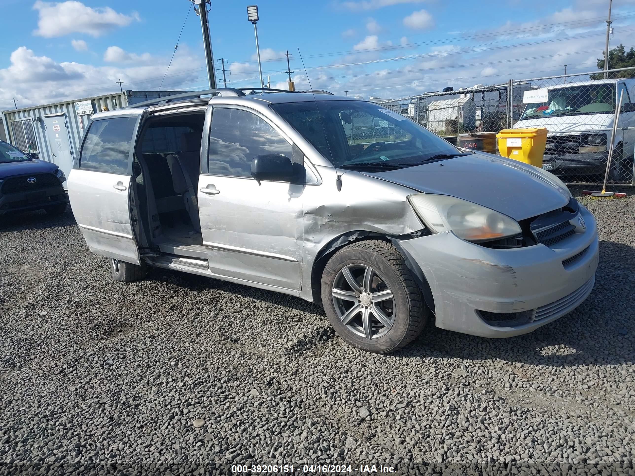 TOYOTA SIENNA 2005 5tdza23c55s236783