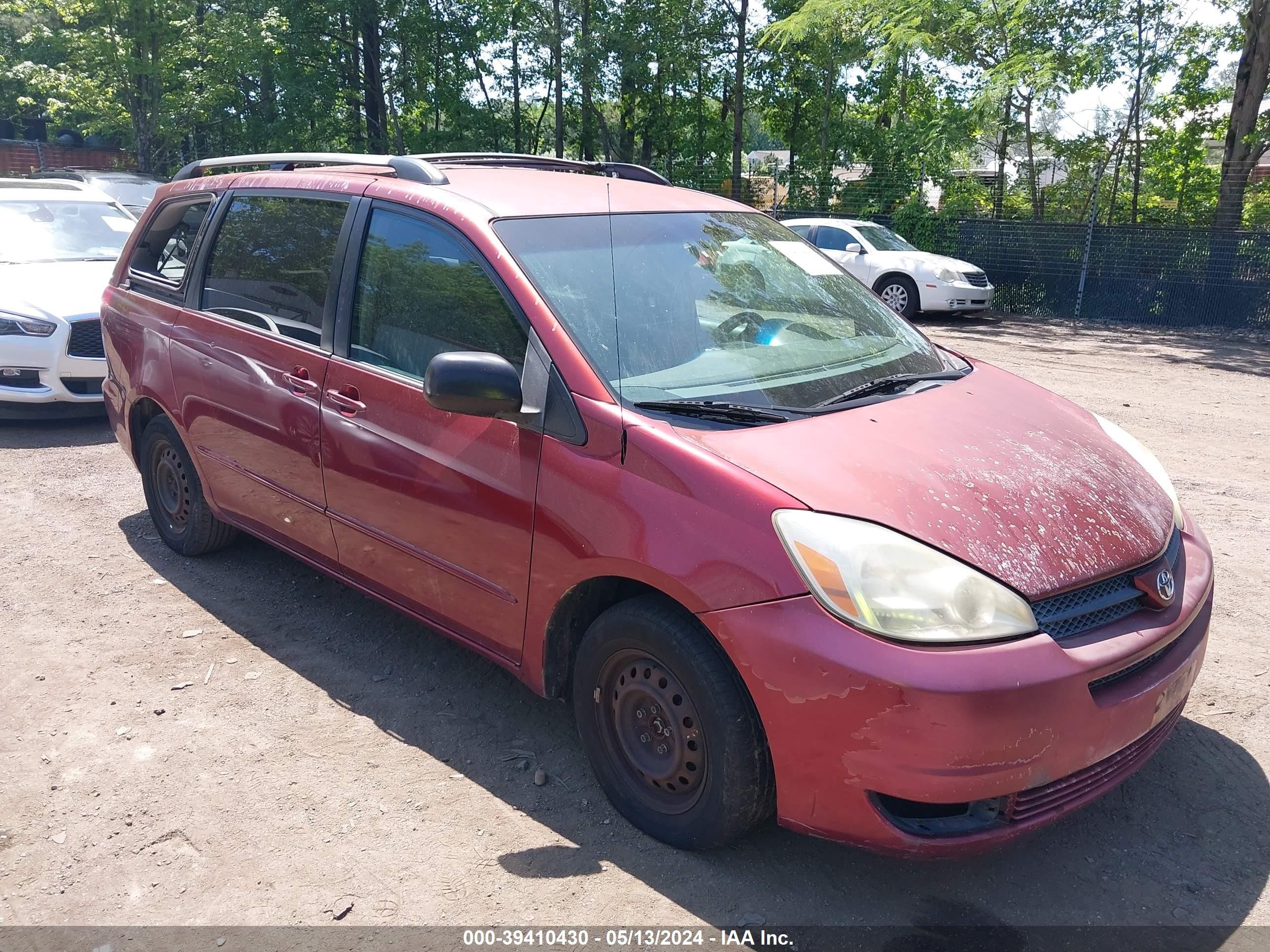 TOYOTA SIENNA 2005 5tdza23c55s351013