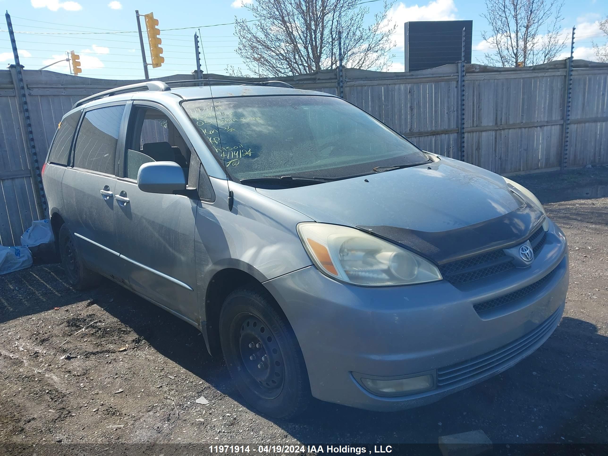 TOYOTA SIENNA 2005 5tdza23c65s246920