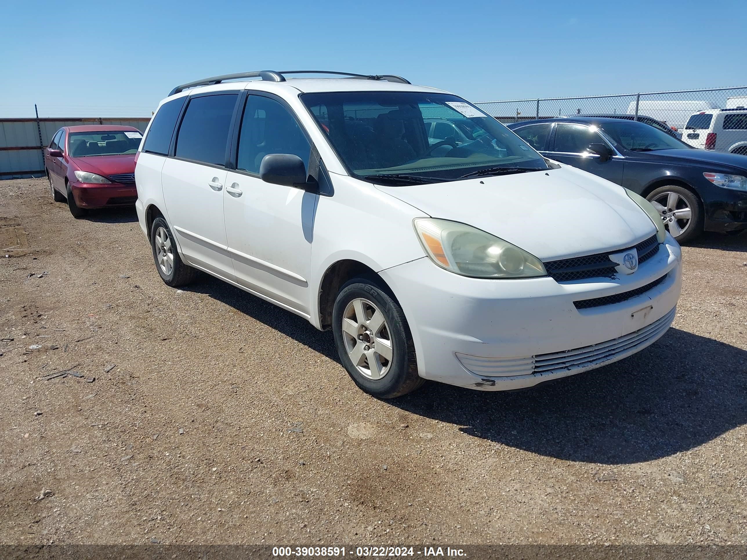 TOYOTA SIENNA 2005 5tdza23c65s251423