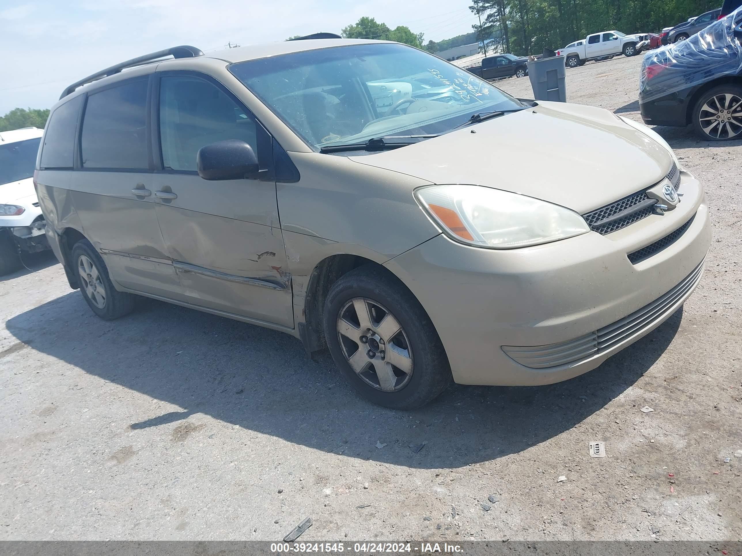 TOYOTA SIENNA 2004 5tdza23c74s091194