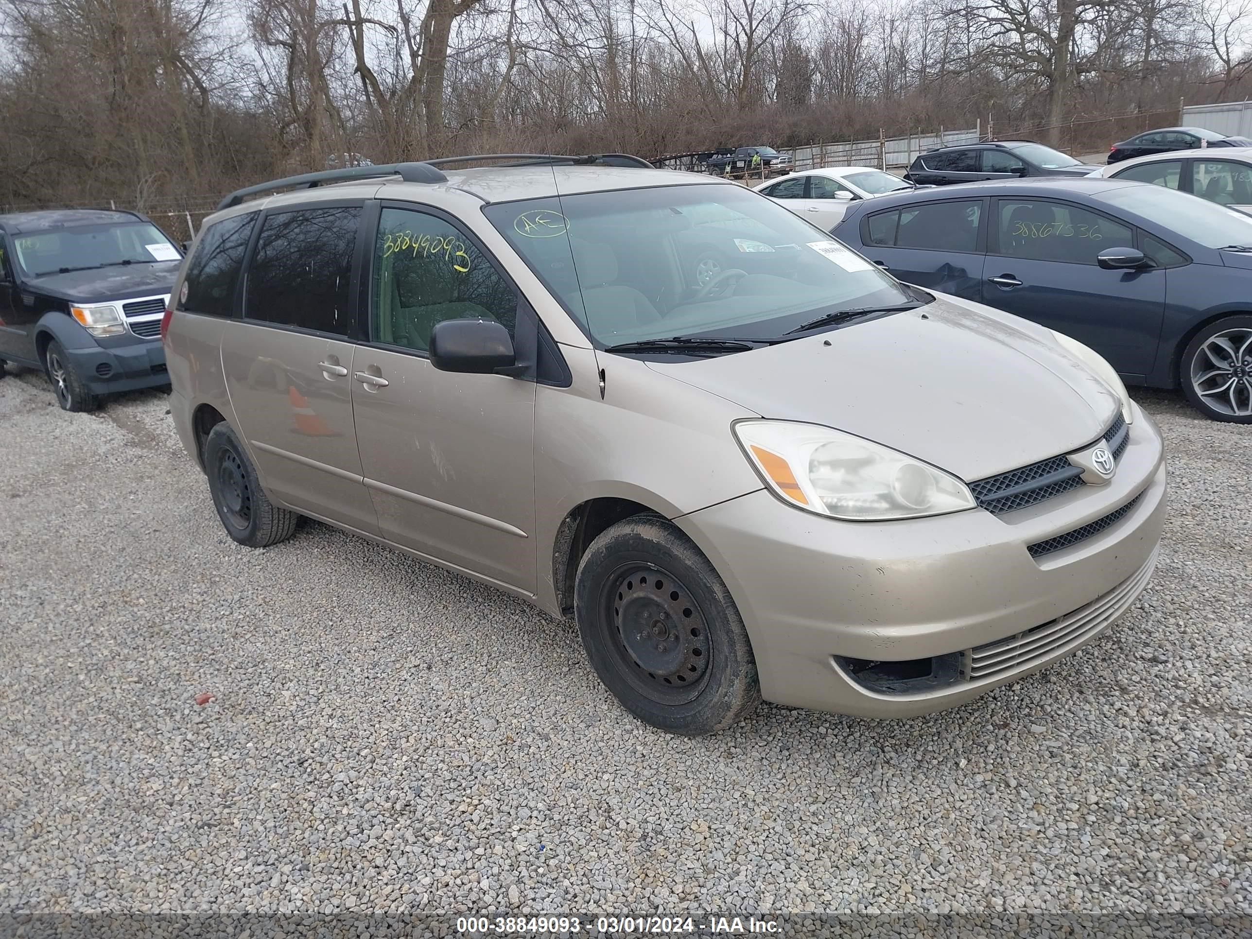 TOYOTA SIENNA 2004 5tdza23c84s192275