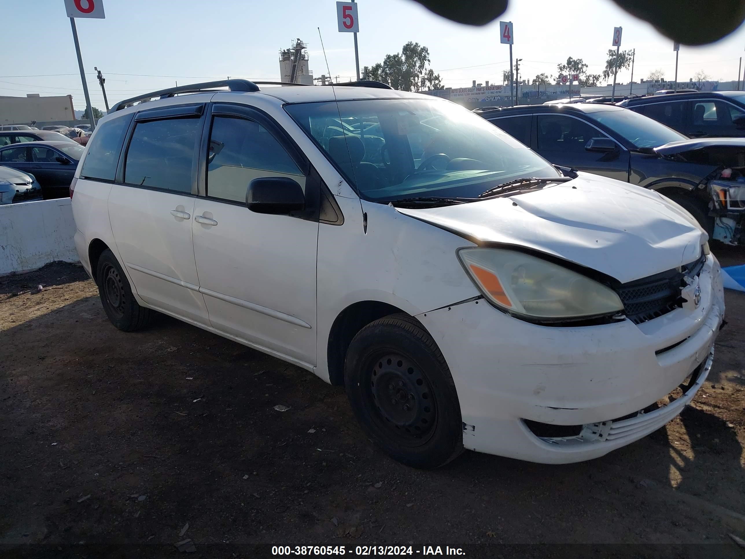 TOYOTA SIENNA 2005 5tdza23c85s287517