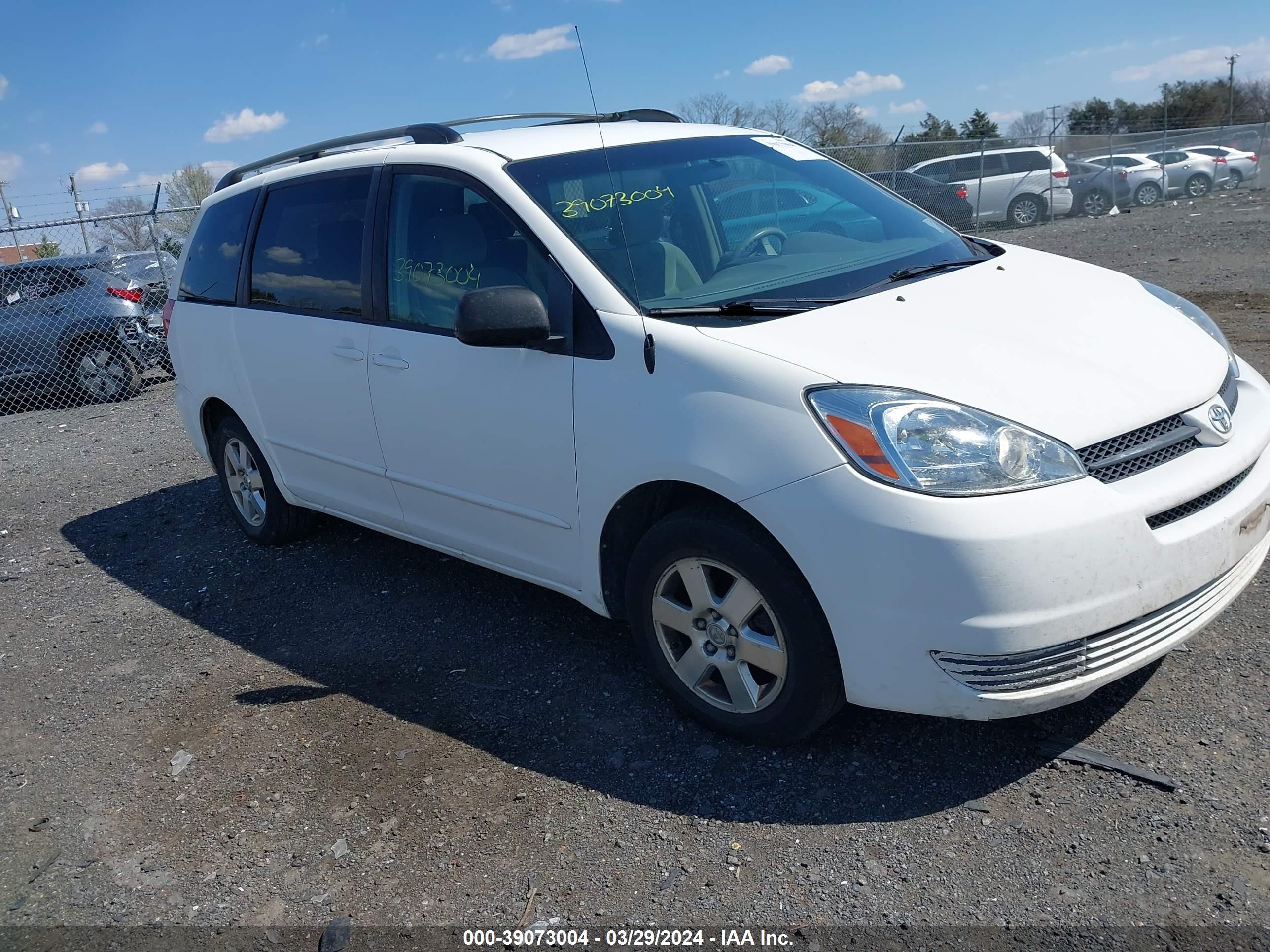 TOYOTA SIENNA 2004 5tdza23c94s118170