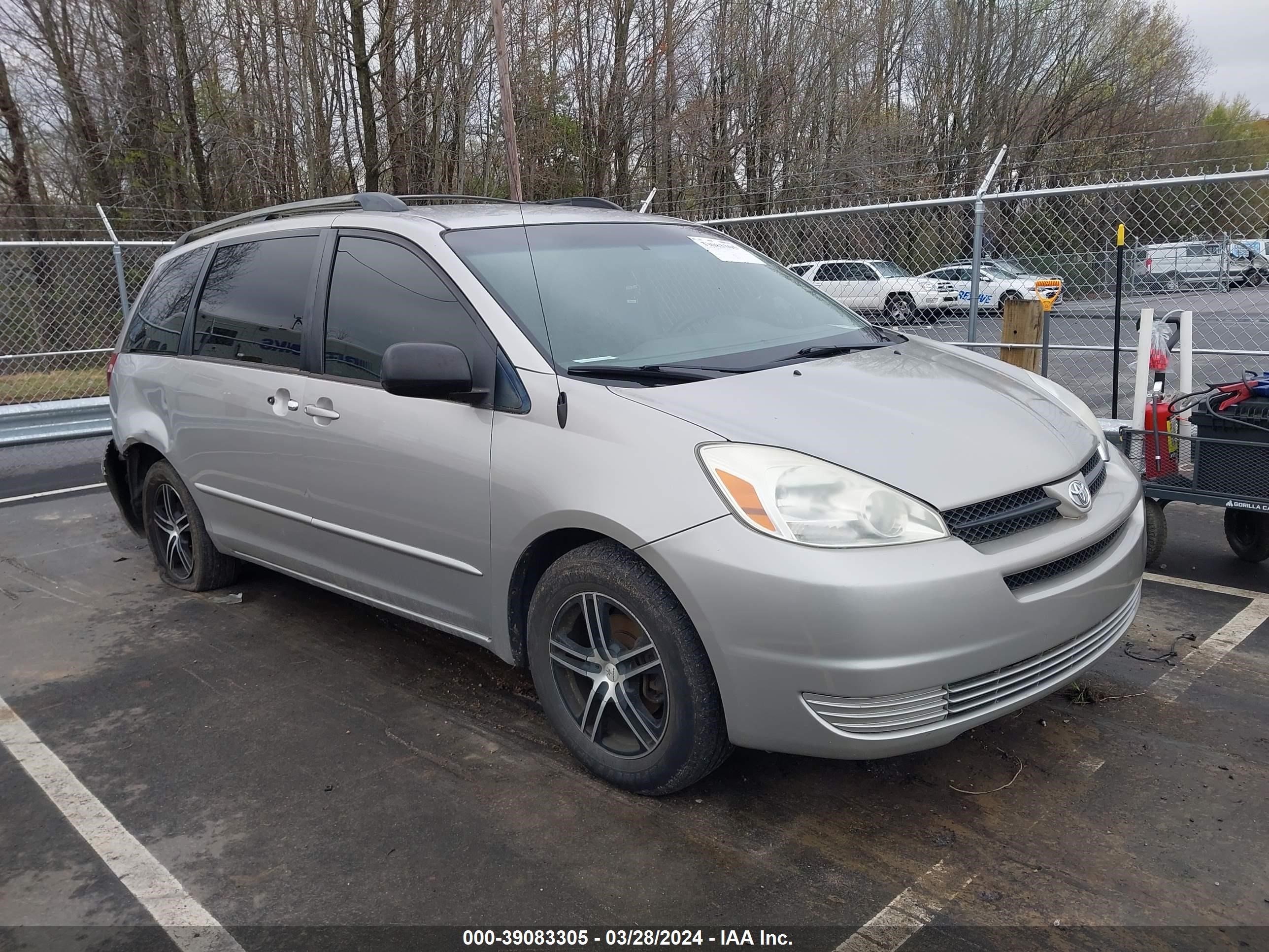 TOYOTA SIENNA 2005 5tdza23c95s367487