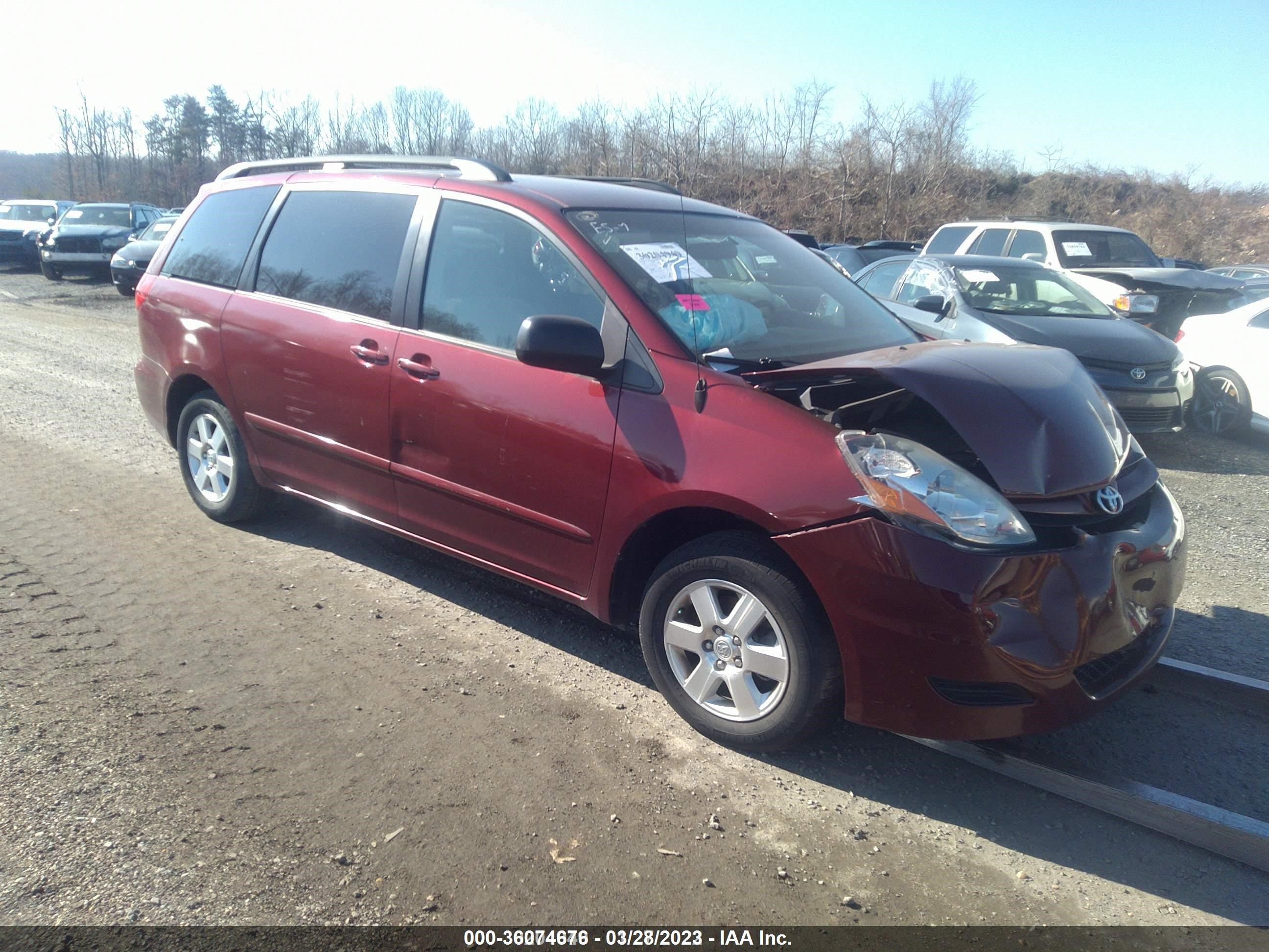 TOYOTA SIENNA 2006 5tdza23c96s521391