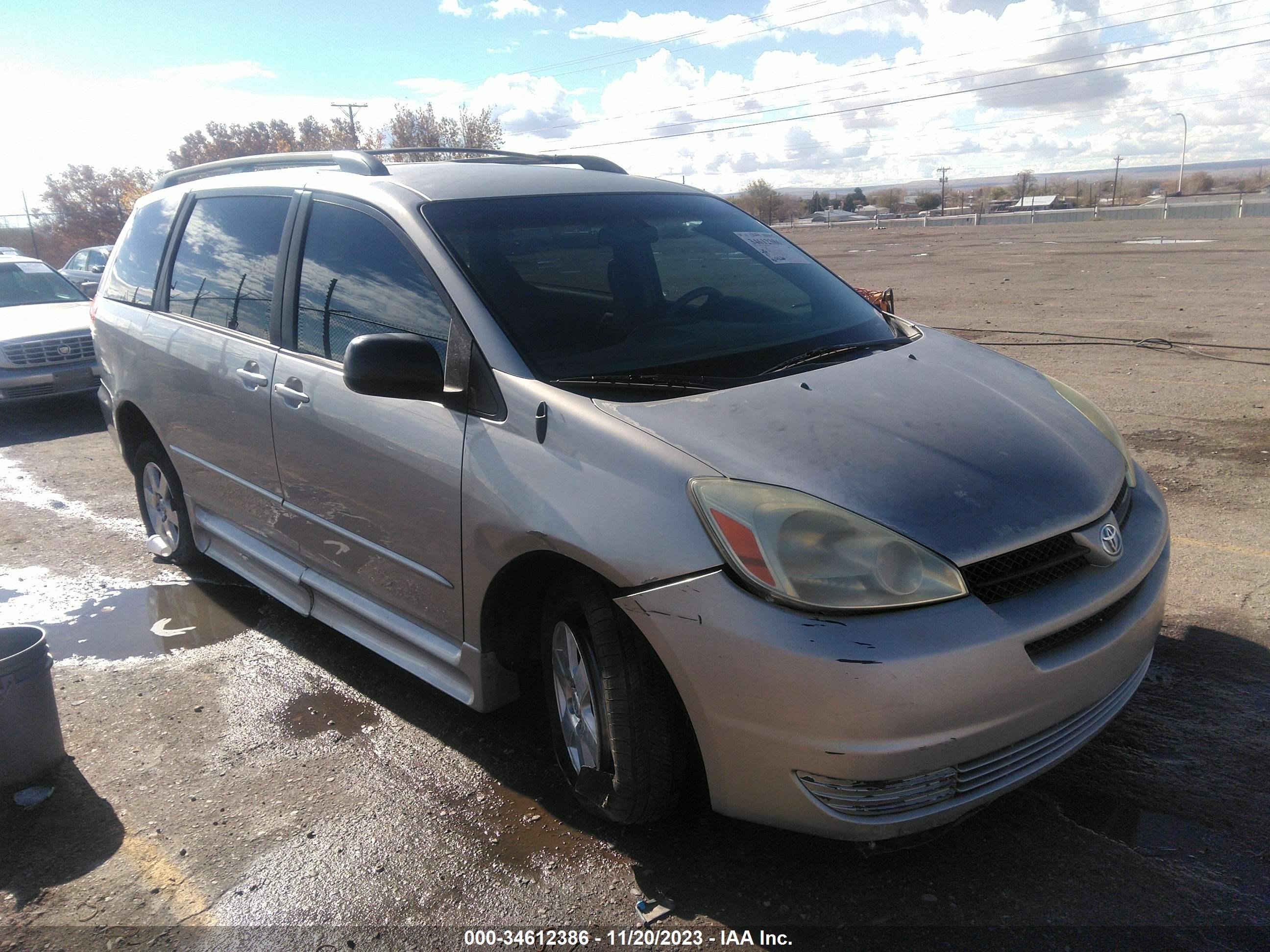 TOYOTA SIENNA 2004 5tdza23cx4s084367