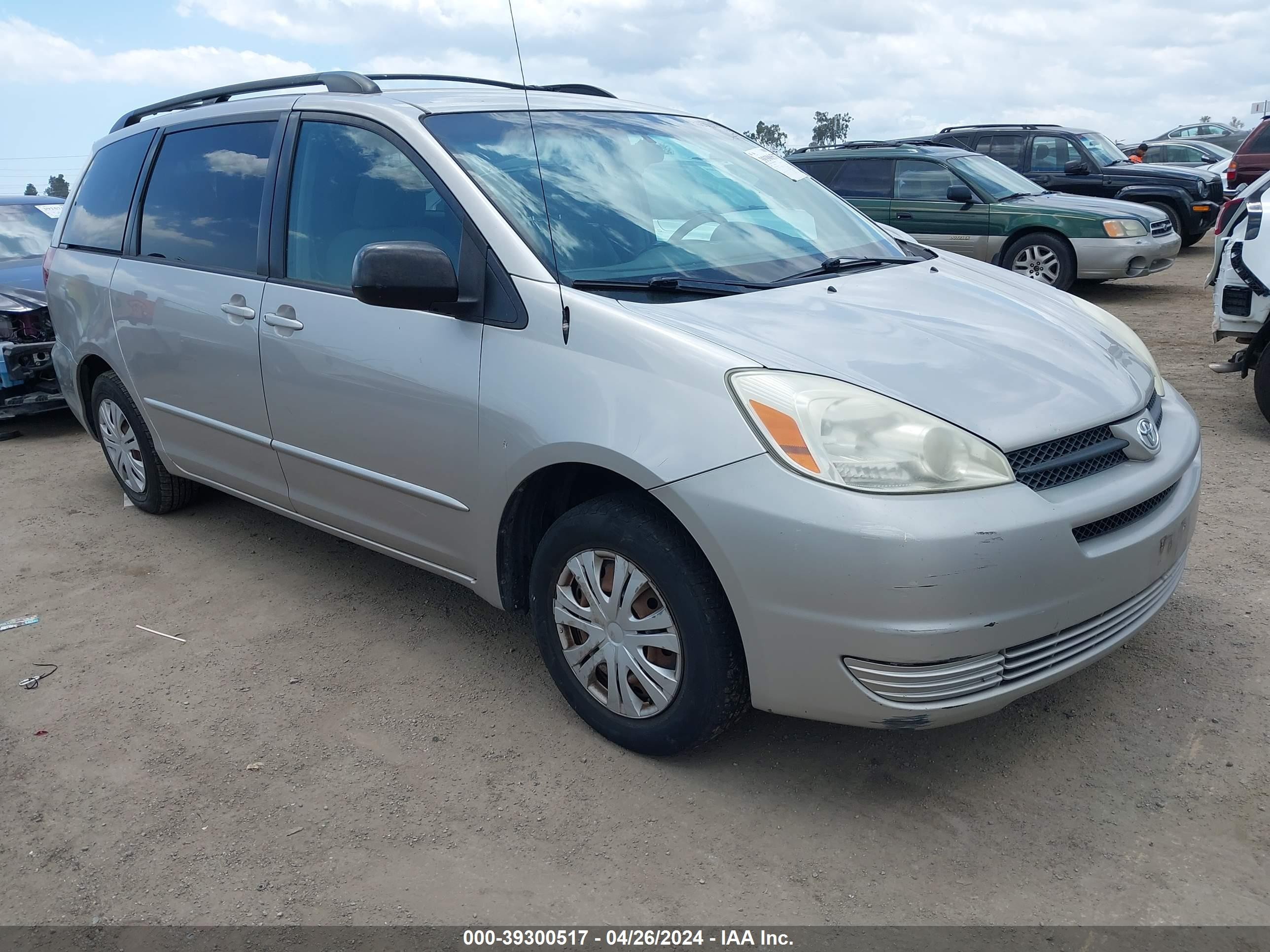 TOYOTA SIENNA 2005 5tdza23cx5s248007