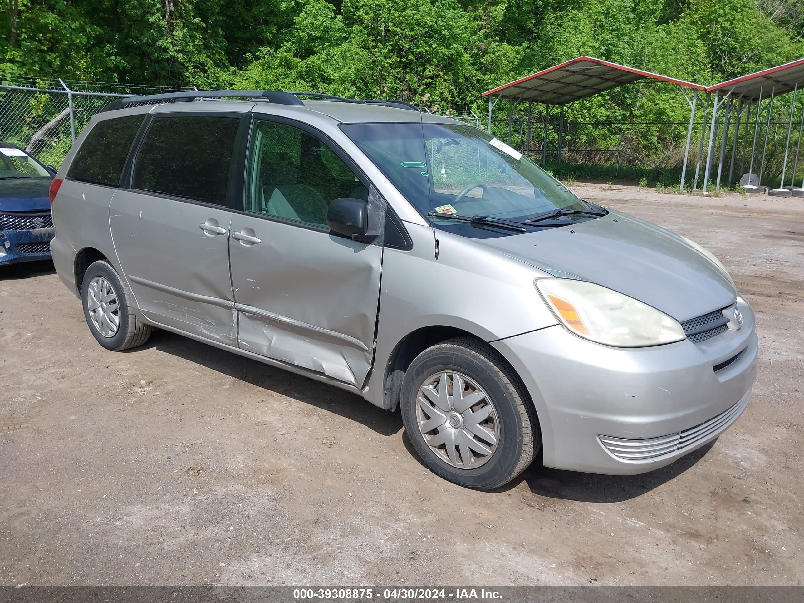 TOYOTA SIENNA 2005 5tdza23cx5s365408